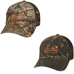 AH1063 Hunter's Retreat Mesh Back Camouflage Cap With Embroidered Custom Imprint